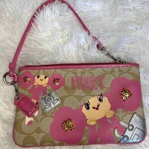 COACH Limit Edition Pinky Poppy Wristlet